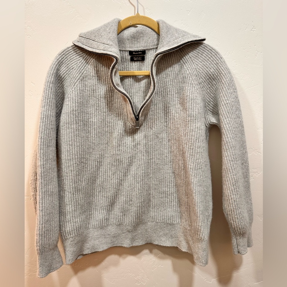 Massimo Dutti Extra fine wool mock neck sweater